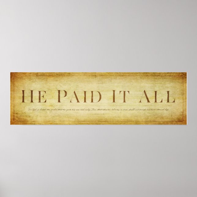 John 3:16 poster (Vorne)