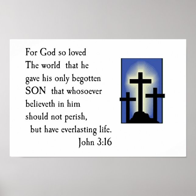 John 3:16 poster (Vorne)