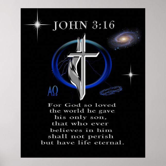 John 3:16 poster (Vorne)