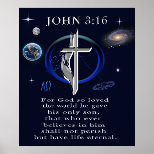 John 3:16 Poster (Vorne)