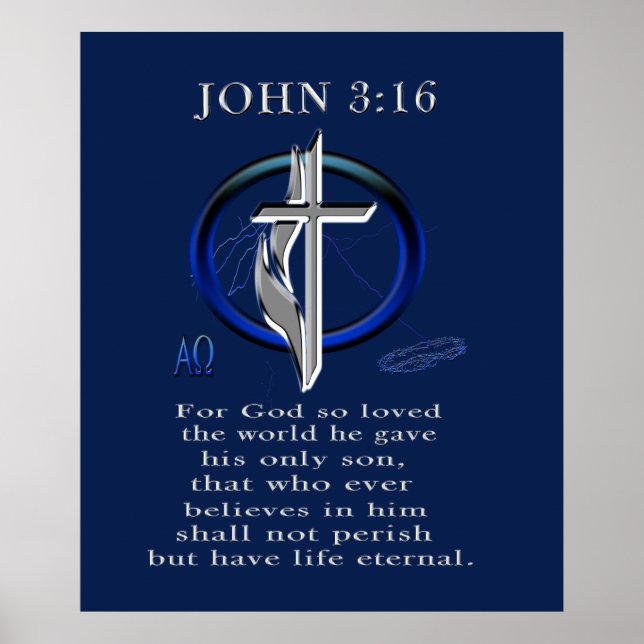 John 3:16 poster (Vorne)
