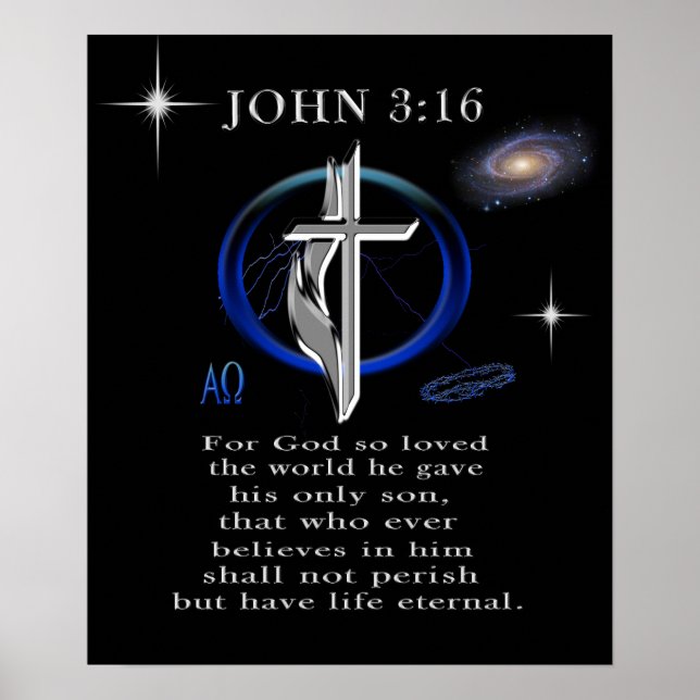 John 3:16 poster (Vorne)