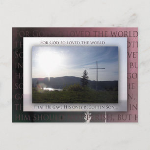 John 3:16 postkarte