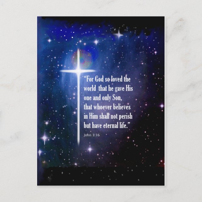 John 3:16 postkarte (Vorderseite)
