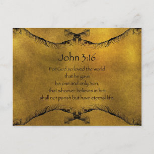 John 3:16 postkarte