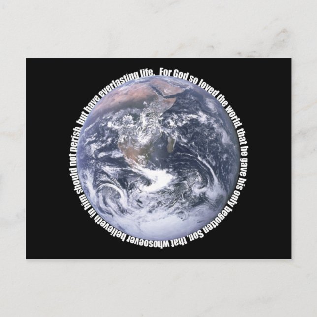 John 3:16 postkarte (Vorderseite)