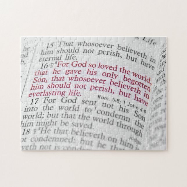 John 3:16 puzzle (Horizontal)