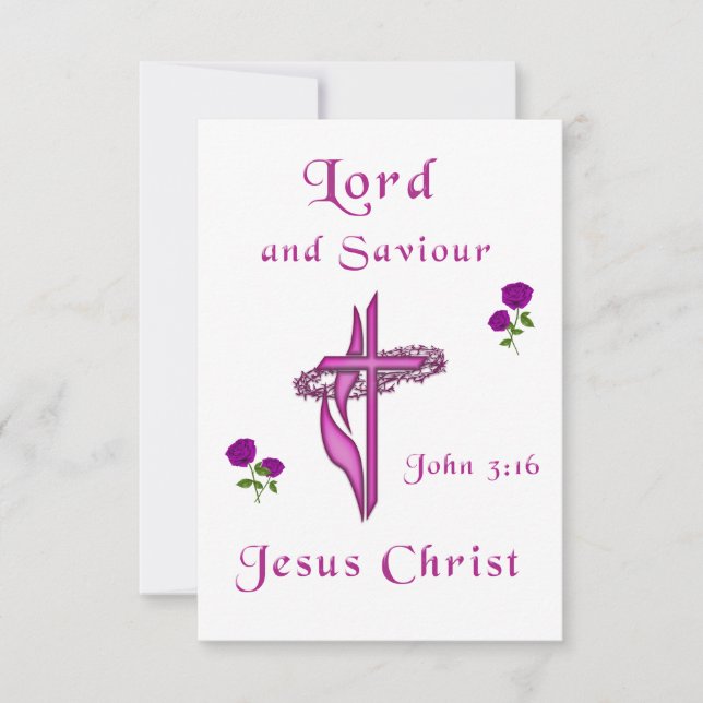 John 3:16 RSVP karte (Vorderseite)