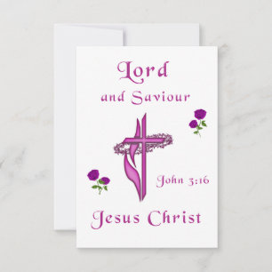 John 3:16 RSVP karte