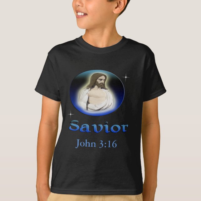 John 3:16 Savior T-Shirt (Vorderseite)