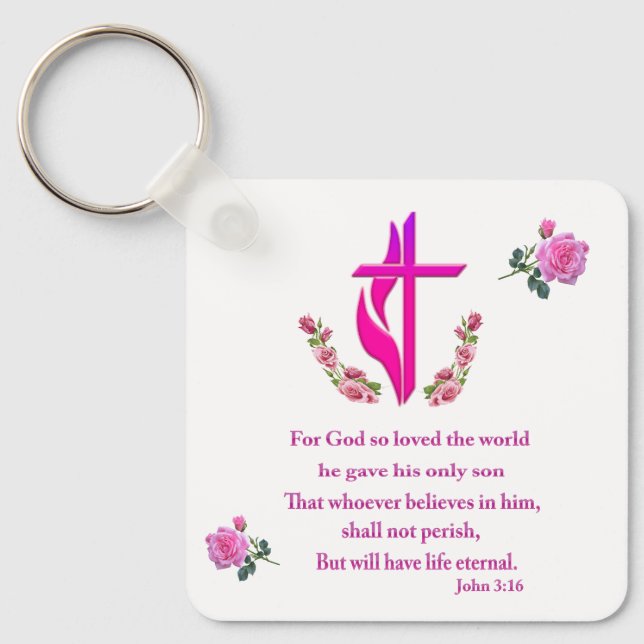 John 3:16 schlüsselanhänger (Vorderseite)