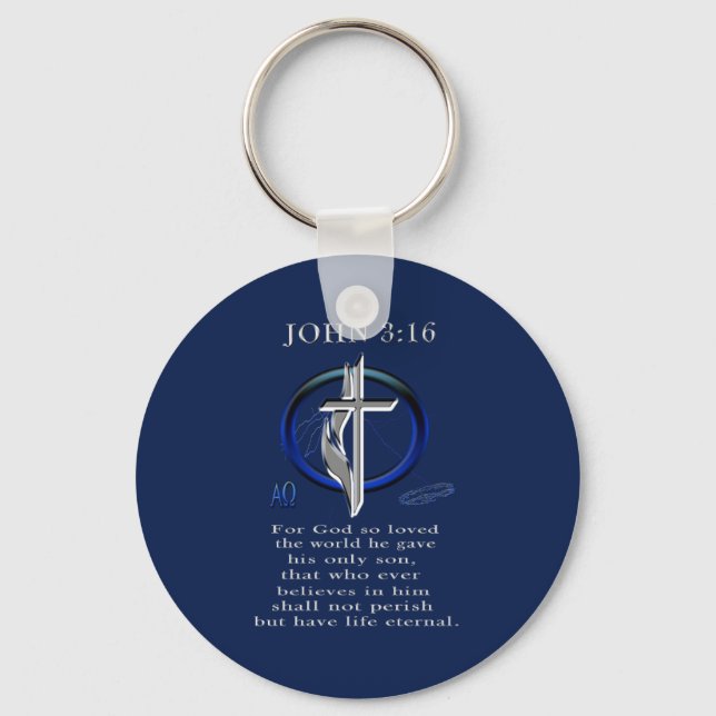 John 3:16 schlüsselanhänger (Vorderseite)