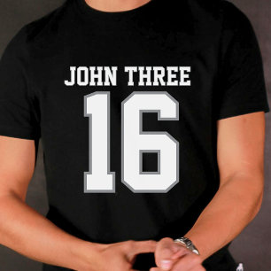John 3 16 schwarzes T-Shirt
