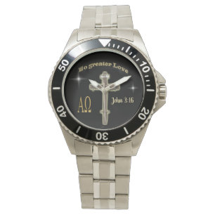 John 3:16 Sehen Sie sich die Schrift an Armbanduhr