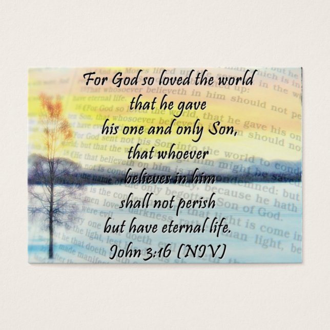 John 3:16 Sharing Card (Vorderseite)