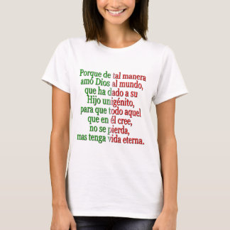 John 3:16 Spanisch T-Shirt