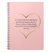 John 3:16 Spiral Notebook