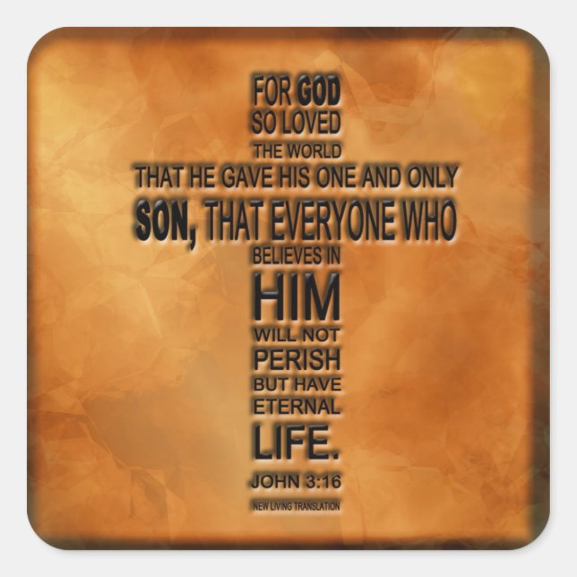 John 3:16 Sticker (Vorderseite)