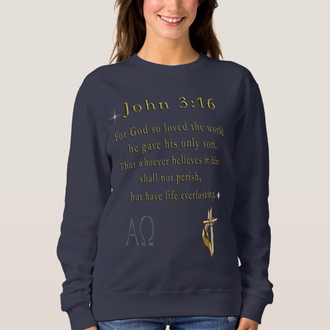 John 3:16 sweatshirt (Vorderseite)