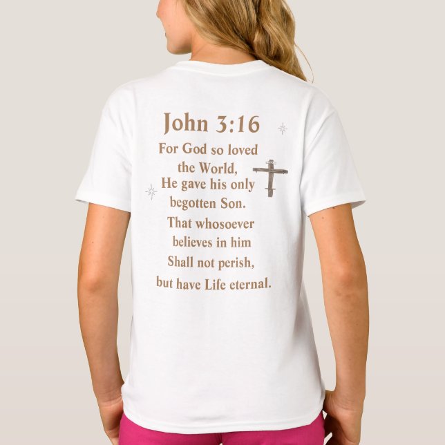 John 3:16 T-Shirt (Rückseite)