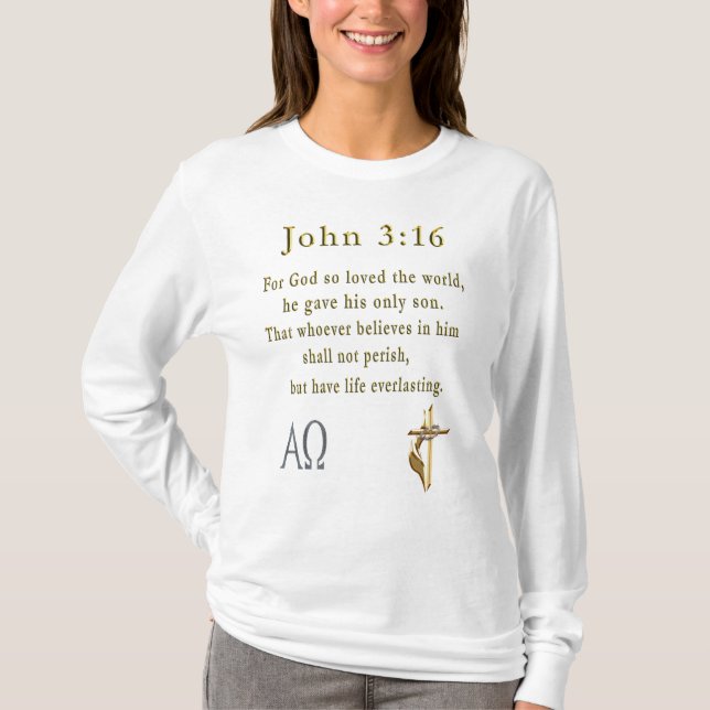 John 3:16 T-Shirt (Vorderseite)