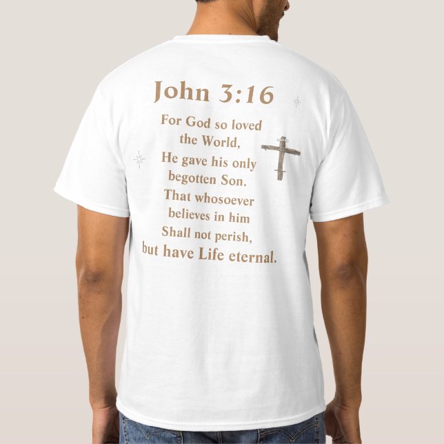 John 3:16 T-Shirt (Rückseite)