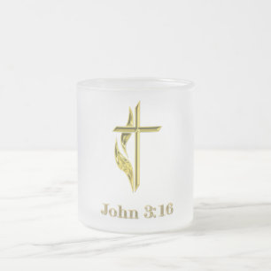 John 3:16 T-Shirts und mehr Mattglastasse