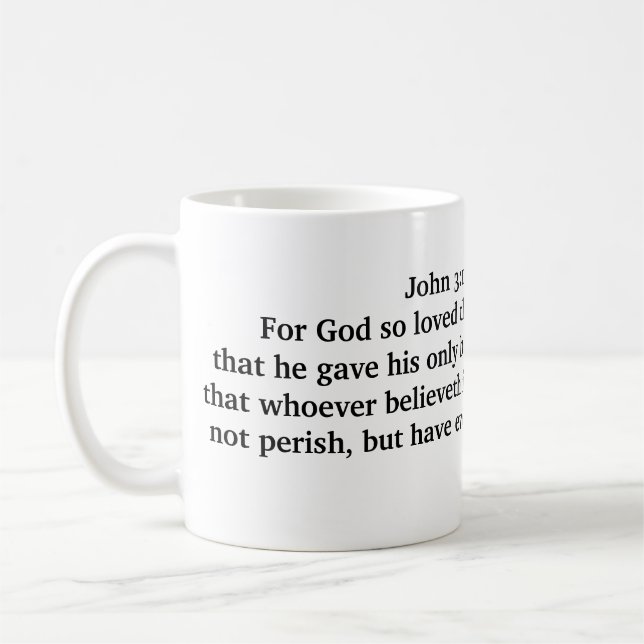John 3:16 Tasse (Links)