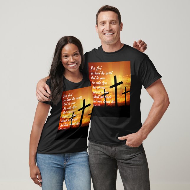 JOHN 3:16 TRENDY BIBLE VERSE CHRISTLICH GIFT T-Shirt (Unisex)