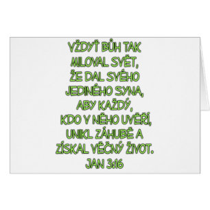 John 3:16 Tschechisch