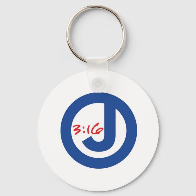 John 3:16 (Unique Logo) Schlüsselanhänger (Vorderseite)