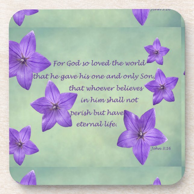 John 3:16 untersetzer (Vorderseite)