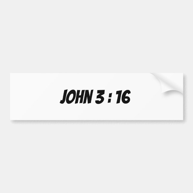 John 3:16-Vers-Aufkleber Autoaufkleber (Vorne)
