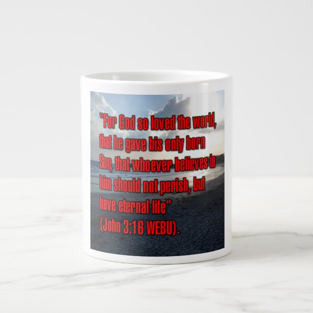 John 3:16 WEBU Mug Jumbo-Tasse (Vorderseite)