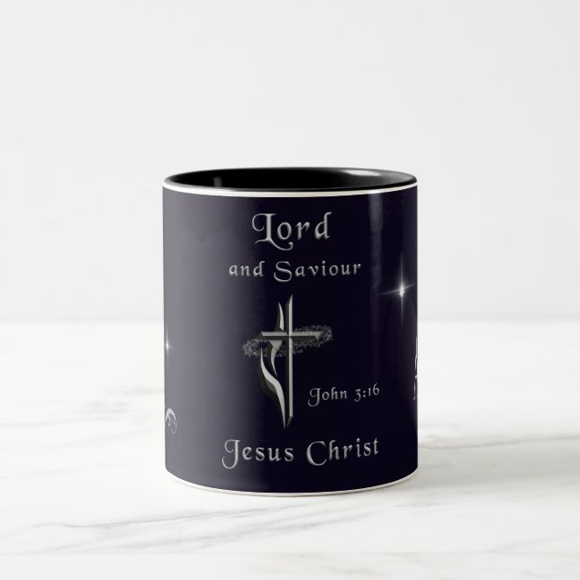 John 3:16 zweifarbige tasse (Mittel)