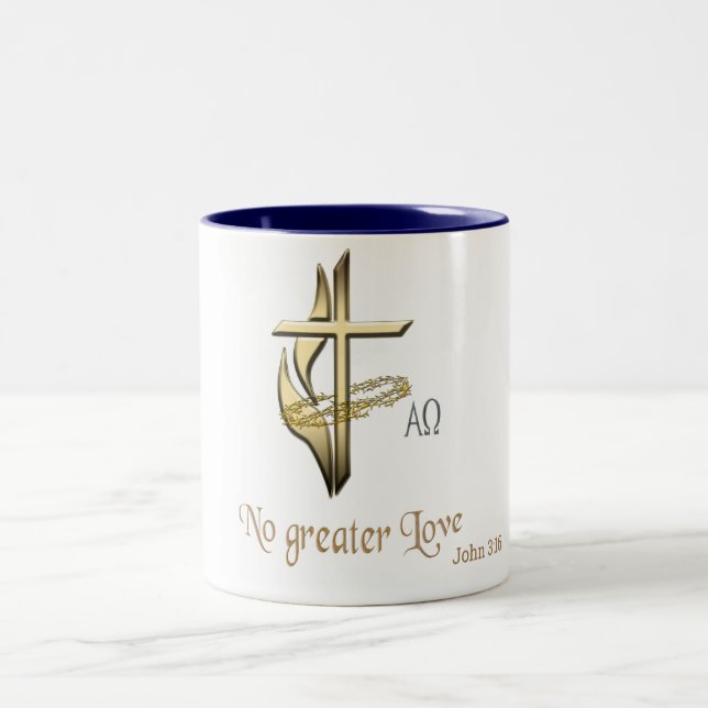 John 3:16 zweifarbige tasse (Mittel)