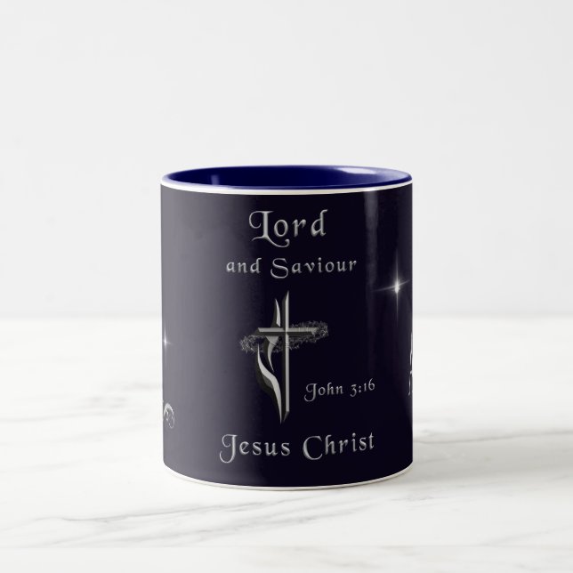 John 3:16 zweifarbige tasse (Mittel)