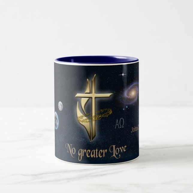 John 3:16 zweifarbige tasse (Mittel)
