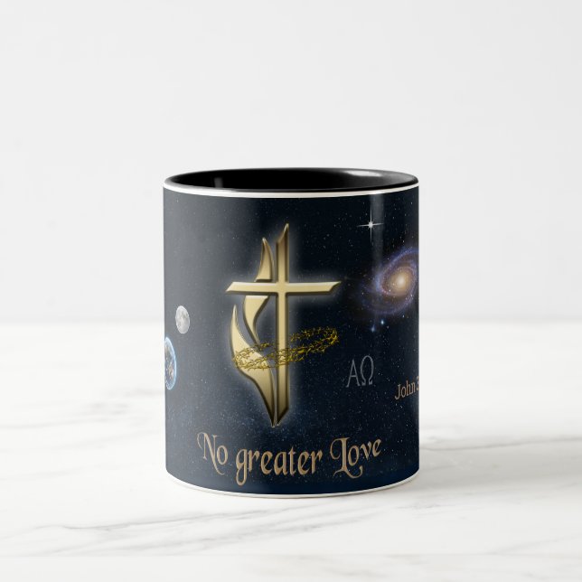 John 3:16 zweifarbige tasse (Mittel)