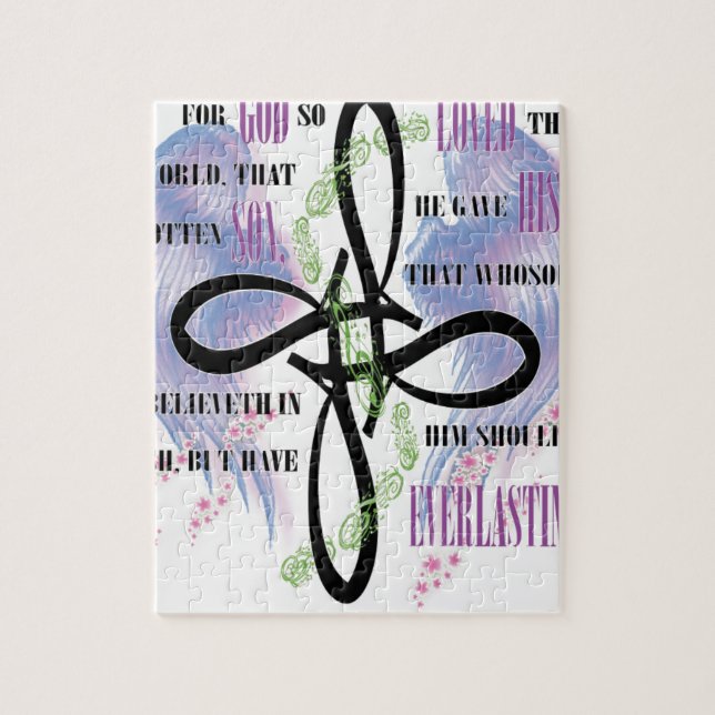 John-3:16tätowierungsentwurf Puzzle (Vertikal)