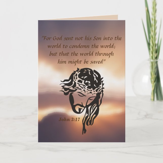 John 3:17 karte (Vorderseite)