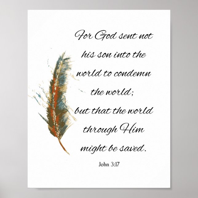 John 3:17 poster (Vorne)