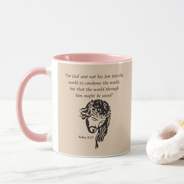 John 3:17 Tasse (Mit Donut)