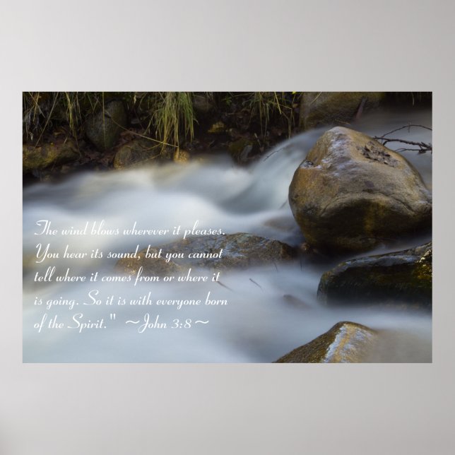 John 3:8 Poster (Vorne)