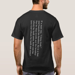 John-4:20 (Front/hinteres) kundengerecht T-Shirt