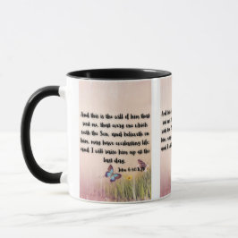 John 6:40 KJV Bible Verse Pic Zwei-Tone-Tasse Tasse
