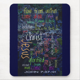 John-7:37 - Wasserfall 41 Mousepad