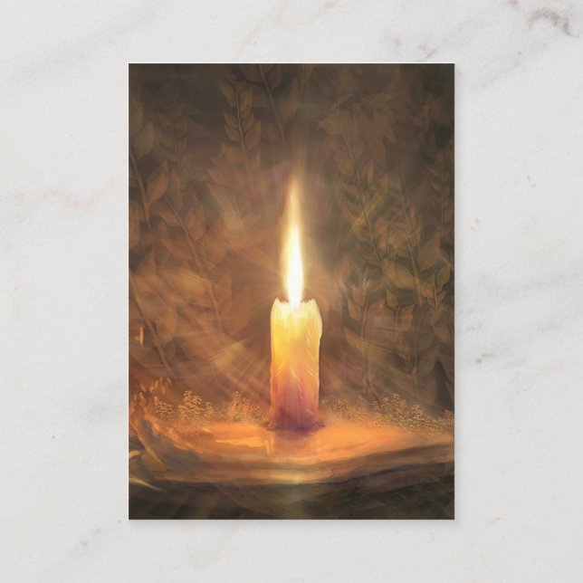 John 8:12 KJV Cards Visitenkarte (Rückseite)