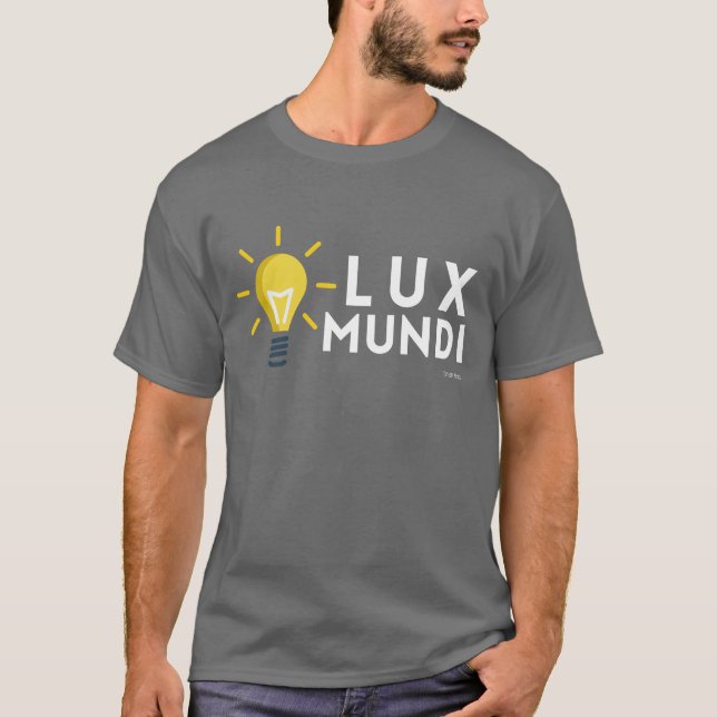 John 8:12: Lux Mundi (Licht der Welt) T-Shirt (Vorderseite)