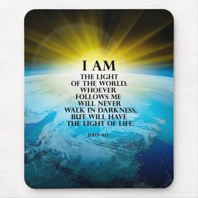 John 8:12 mousepad (Vorne)